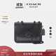 蔻馳（COACH）【專(zhuān)享直降】奧萊女士女包經(jīng)典標志飾釘MADISON單肩包山茶花 混合木炭灰色黑色(經(jīng)典款)