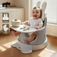 愛(ài)貝多寶寶學(xué)坐椅嬰幼兒家用餐椅不傷脊柱多功能吃飯洗浴遛娃神器可水洗 （小月齡推薦）【標準款】高級灰丨冬季軟墊套裝