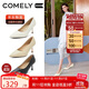 康莉（COMELY）羊皮高跟鞋女25年春季通勒尖頭職業(yè)細高跟鞋淺口單鞋 經(jīng)典黑 36 