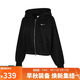耐克(NIKE)女春秋連帽夾克外套 休閑運動(dòng)  HJ0941-010黑色 L