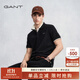 GANT/甘特【100%液氨棉】2025夏男士親膚T恤抗菌易打理短袖t恤POLO衫 先鋒黑 L