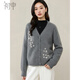 初申秋冬針織開(kāi)衫女時(shí)尚V領(lǐng)甜美印花百搭顯瘦針織外套上衣S54Z108