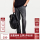 杰克·瓊斯（JACK&JONES）25年男裝秋季903直筒牛仔褲男黑灰色彈力涼感寬松潮流褲子品牌 A16灰牛仔-非涼感 寬松直筒，卡碼拍小 32 175 W32/L32