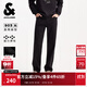 杰克·瓊斯（JACK&JONES）男裝25年秋冬季黑色牛仔褲男士903直筒潮流休閑彈力加絨褲子厚款 E40黑色牛仔 預售11月11日發(fā)貨 31 175 W31/L30
