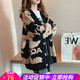 歐貝汐毛衣外套女春秋冬季2025新款慵懶風(fēng)韓版厚款寬松針織開衫女 黑色 均碼
