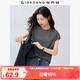 佐丹奴t恤衫女夏季純棉純色氣質(zhì)小高領(lǐng)連片短袖t恤女13323309