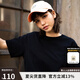 dickies 純棉短袖T恤 情侶男女同款 純色休閑百搭 DK007093 黑色 M
