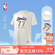 NBA【新品】楊瀚森哈利伯頓東契齊亞歷山大庫里t恤短袖男夏裝籃球服 湖人-東契奇運動(dòng)休閑T恤(白色) XL