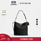 蔻馳（COACH）新款女士WILLOW 28號柔軟水桶包真皮斜挎包大容量女包 B4/黑色
