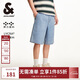 杰克·瓊斯（JACK&JONES） 潮流高街時(shí)尚百搭寬松休閑抽繩腰萊卡彈力六分褲短褲男225243002