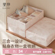 EACHY內衣收納盒內衣內褲襪子收納盒家用布藝抽屜式三合一收納 無(wú)蓋