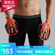 speedo游泳手蹼成人劃水掌鯊魚(yú)皮系列男女通用自由泳專(zhuān)業(yè)游泳裝備 黑色/桃紅紅