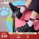FILA 斐樂貓爪鞋4代女鞋老爹鞋情侶運動鞋復(fù)古時尚休閑鞋網(wǎng)面透氣 【女款】黑-BK 37.5