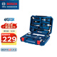 博世（BOSCH）家用多功能手動(dòng)工具套裝五金工具箱108件套 塑盒精裝