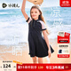 水孩兒（SOUHAIT）童裝女童涼感連衣裙夏季兒童防曬裙子學(xué)院風(fēng) 藏藍SHSXGD01CZ631B09 170