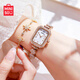名創(chuàng  )優(yōu)品手表女小巧精致石英女表女士手鏈表老婆生日禮物送閨蜜女生女朋友 精致白-終身不掉磚