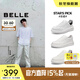 百麗張凌赫同款云跡男板鞋厚底小白鞋休閑運動(dòng)鞋A1826AM5 【張凌赫同款】黑尾翼款 40 (250mm)