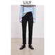LILY2025冬新款復古原色抓毛修身窄版百搭通勤小腳直筒褲牛仔褲女 510黑 XL