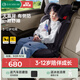 怡戈（Ekobebe）兒童安全座椅3-12歲汽車(chē)用便捷式寶寶增高墊isofix接口 經(jīng)典款-莫奈灰