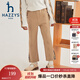 哈吉斯（HAZZYS）童裝女童春新款簡(jiǎn)約舒適百搭款女童長(cháng)褲 暖卡其 165