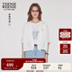 Teenie Weenie小熊牛仔外套2025夏季新款輕薄小個(gè)子短款上衣白色女 白色 S