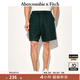 ABERCROMBIE & FITCH男裝25夏季美式復古百搭松緊腰寬松五分褲休閑短褲KI128-5048 橄欖綠 S (175/76A)