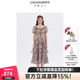 LULUALWAYS我愛(ài)露露25夏季新款法式浪漫飄逸層疊荷葉邊長(cháng)款連衣裙高級感裙子 紫色 XL