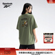 Reebok銳步官方24新品男女休閑運動(dòng)后背卡通印花針織短袖T恤 24SRM427UGL2 XL