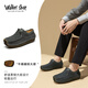 Walker Shop奧卡索休閑鞋男鞋蝸牛鞋爸爸鞋一腳蹬懶人鞋豆豆鞋男M012002灰藍