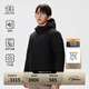 KOLON SPORT/可隆中量羽絨服 男子美利奴羊毛2L防風(fēng)防潑水鵝絨夾克- LHDJ4WT561-BK 黑色 2XL (185/104A)
