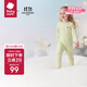 babycare山茶花兒童家居服春秋莫代爾薄款睡衣居家套裝 林間青蔥 90