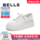 百麗（Belle）百搭上班小白鞋女商場(chǎng)同款運動(dòng)休閑鞋B4K1DCM4 白色 37 (235mm)