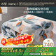 水星家紡毛毯冬季加厚加絨拉舍爾毯子雙層鋪床蓋毯可機洗約7.2斤200×230cm