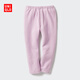 優(yōu)衣庫嬰幼兒寶寶搖粒絨緊身褲/打底褲可外穿褲子25新款478879 11 粉紅色 90