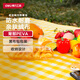 得力（deli） 野餐墊防潮墊 戶(hù)外加厚防潮隔熱絨布防水便攜多人帳篷墊子沙灘墊