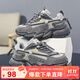 SNOOPY史努比童鞋男童軟底運動(dòng)鞋兒童休閑跑鞋輕便舒適老爹鞋0046灰色34