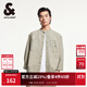 杰克·瓊斯（JACK&JONES）春季時(shí)尚百搭潮舒適寬松七分袖字母襯衫開(kāi)衫外套男裝225131002 E11卡其色 常規 XL