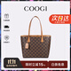 COOGI包包女款輕奢品牌女士斜挎手提托特包女情人節生日禮物送女友老婆 咖啡色 均碼