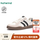 熱風(fēng)（Hotwind）男鞋25年春季新款男士時(shí)尚平底休閑鞋輕便軟底小白鞋子男款 88米黑 41