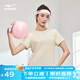 鴻星爾克（ERKE）短袖t恤女春夏季女士速干涼爽透氣彈力跑步健身運動(dòng)服飾上衣t DS奶酪白 S