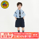 G.DUCKKIDS兒童套裝夏季英倫風(fēng)男女童套裝短袖襯衫幼兒園班服畢業(yè)禮服演出 男童 120 (建議身高110cm  6-7歲)cm