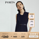 PORTS寶姿 商場同款新品氣質(zhì)百搭不對稱系帶連體褲LL8P041NWB011 丈青 S (4)