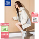 唐獅（TonLion）2025女連帽拼接工裝外套戶(hù)外時(shí)尚酷帥休閑風(fēng)百搭潮流 米白 M 