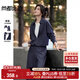 尚都比拉【懶人套裝】2025秋季撞色拼接假兩件polo領(lǐng)上衣&松緊腰直筒長(zhǎng)褲