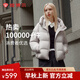 坦博爾【爆款】小個(gè)子面包羽絨服女短款連帽保暖韓版秋冬外套TBF330332J 玫瑰灰 L (170)
