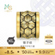 周生生黃金轉運珠XL酷黑鎖子紋足金串珠93841C定價(jià)不含繩