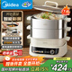 美的（Midea）多用途鍋 電蒸鍋電火鍋 多功能鍋蒸包子鍋電鍋 加厚不銹鋼電炒鍋電煮鍋 電火鍋MZ-ZGC282866