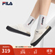 FILA 斐樂(lè )官方女鞋SMILA摩登拖鞋2025夏季新款元氣拖鞋休閑勃肯鞋 豆腐白-TF 36