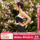 范德安（BALNEAIRE）【吉克雋逸同款】時(shí)尚系列連體泳衣顯瘦胸墊防曬女士海邊 61282 摩登黑白 M