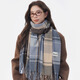 回力2026馬年新年圍巾生日禮物秋冬流蘇格子圍巾韓版加厚保暖披肩